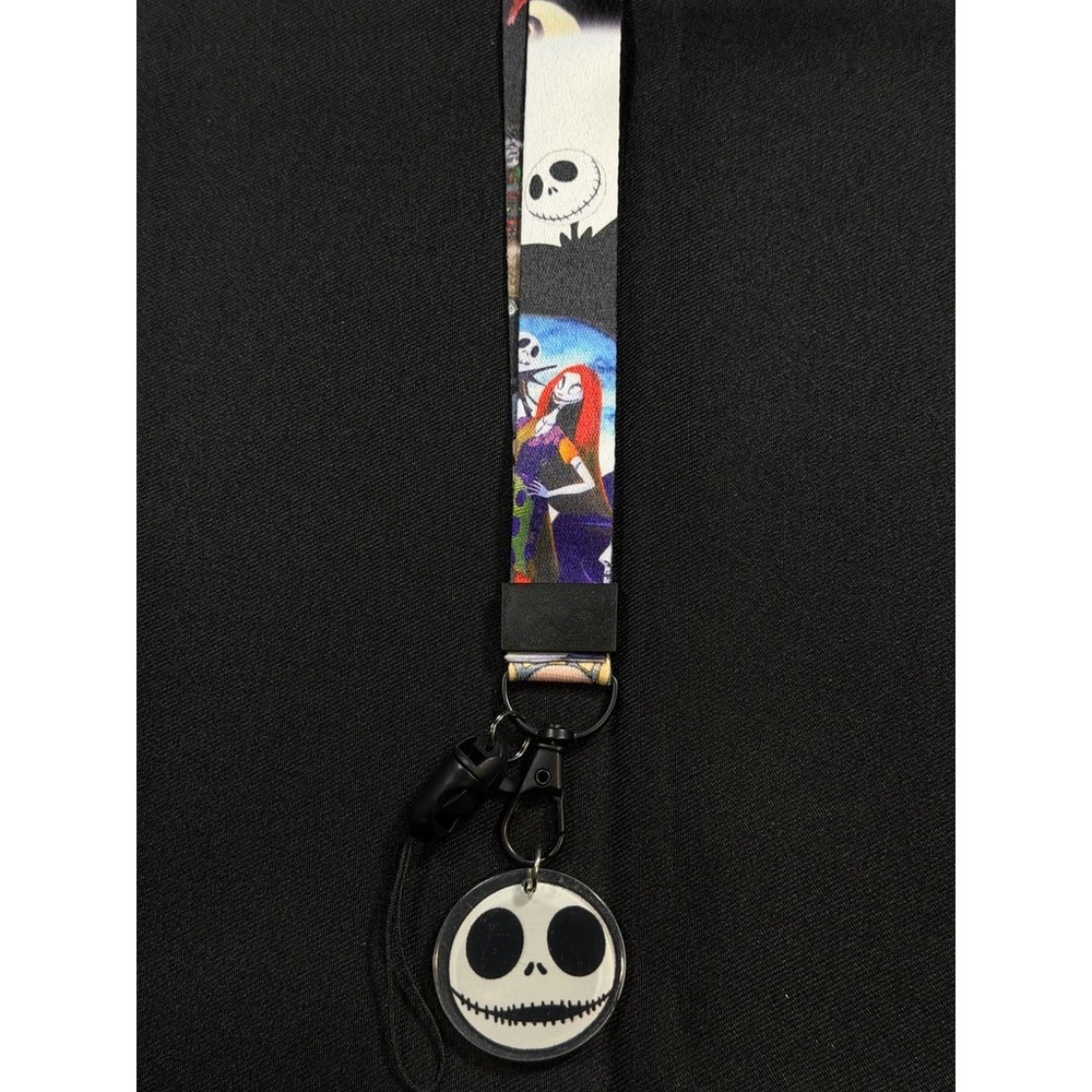 Disney Nightmare Before Christmas Lanyard Jack Skellington Sally ID Badge Holder - Picture 3 of 6